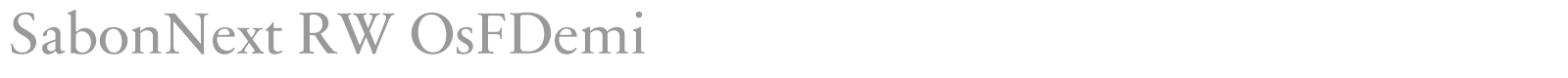 SabonNext RW OsFDemi font preview